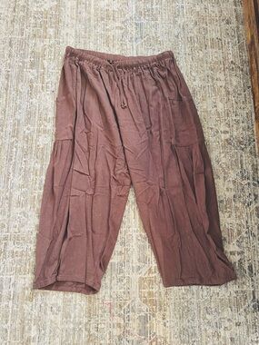 Women’s Relaxed Barrel Pants - Brown